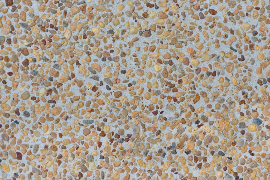 exposed aggregate austin concrete driveway
